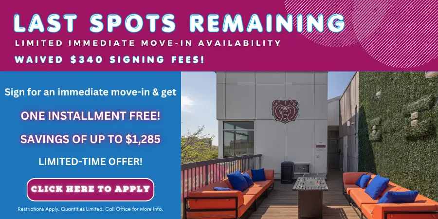 Elevate Student Living Waived Fees, 1 month free, Immediate